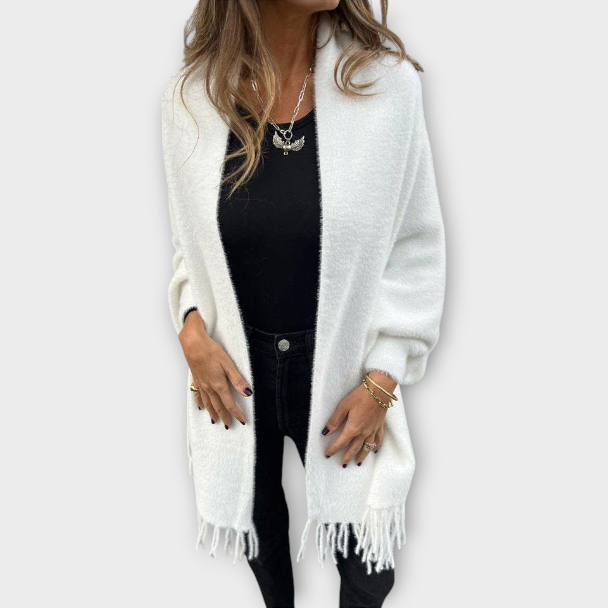 Maris | Tailored Fringed Wrap