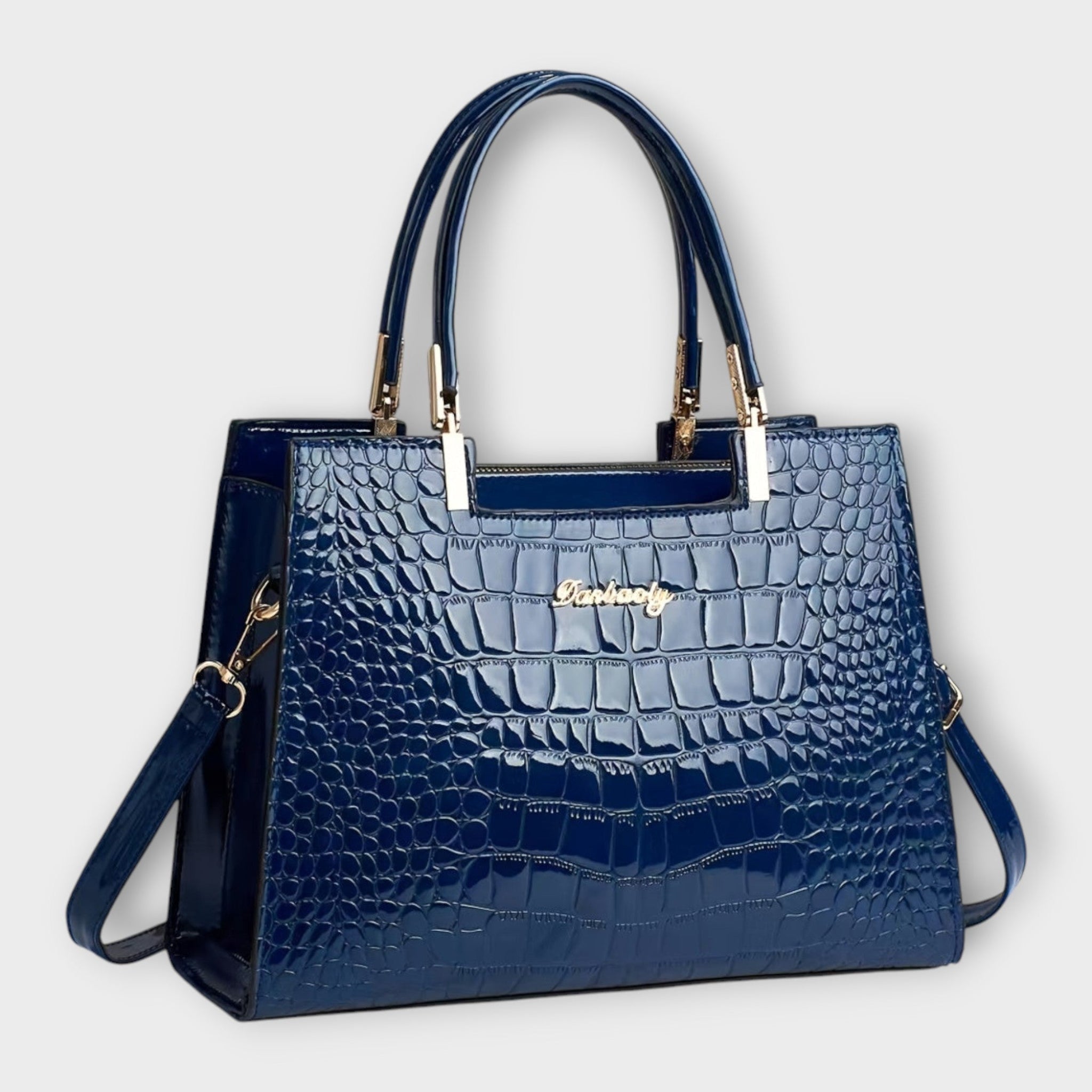 Albina | Sparkling Crocodile Efect Bag