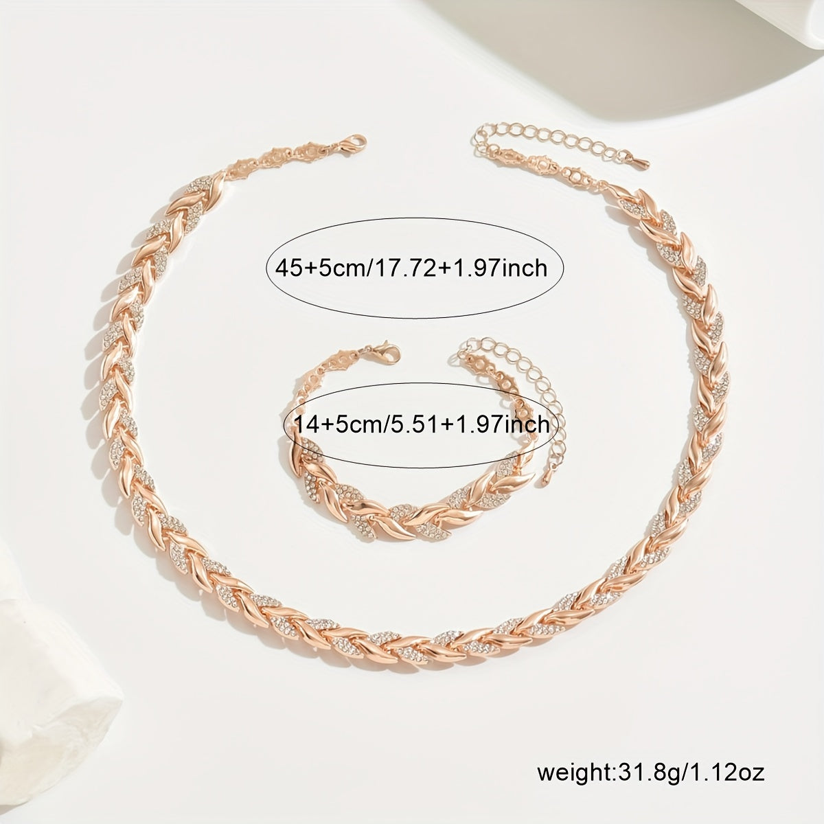 Fish Tail Crystal Set