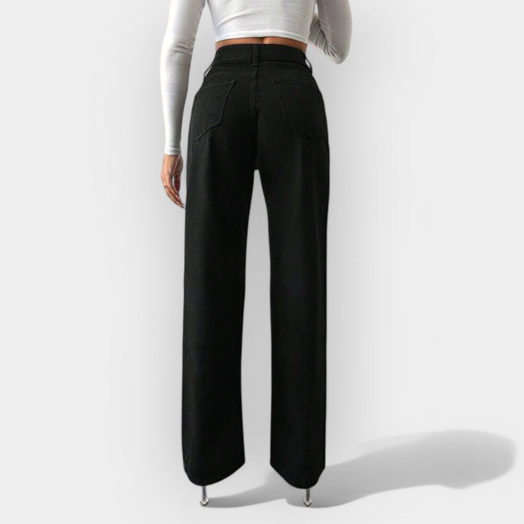 Celine | High-Waisted Trousers with Wide Legs