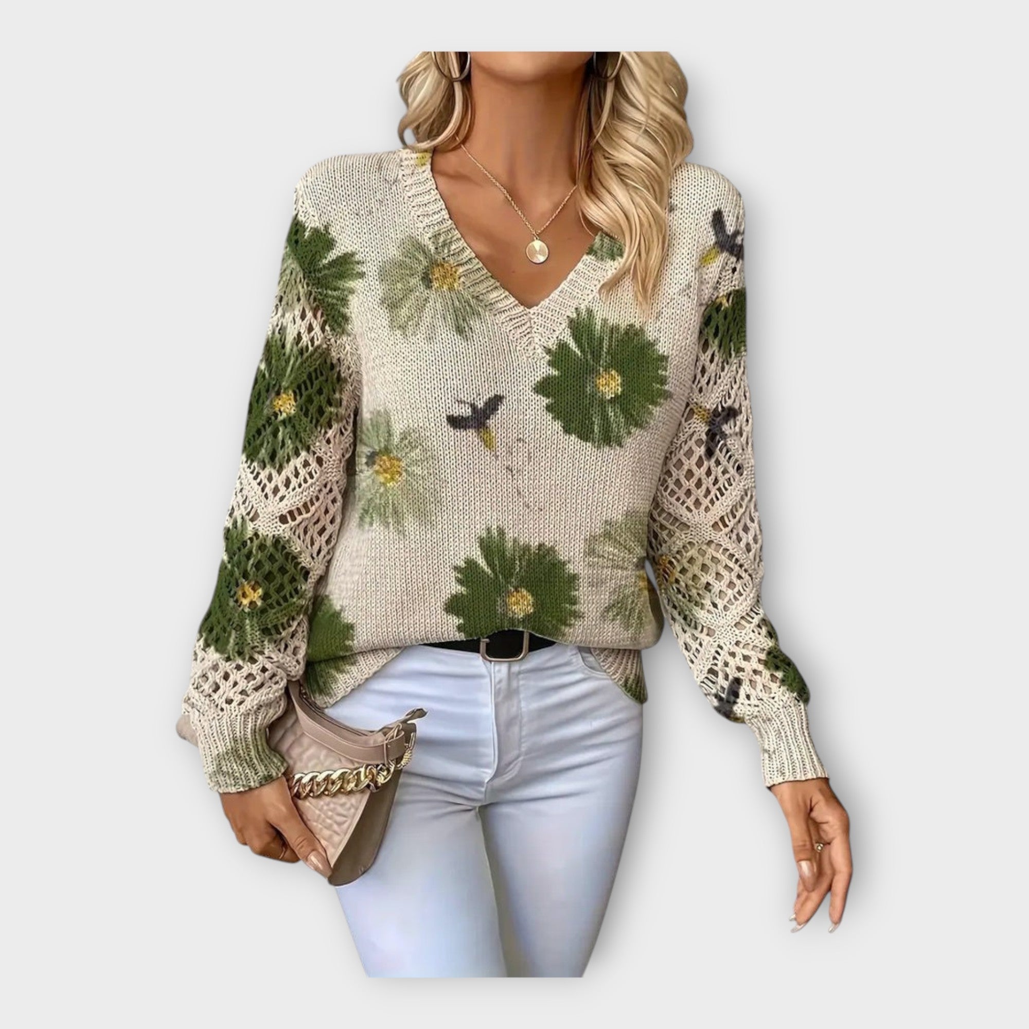 Triinu | Knitted with Lace Details