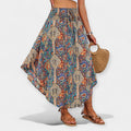 Huda | Floral Midi Skirt with High Waist
