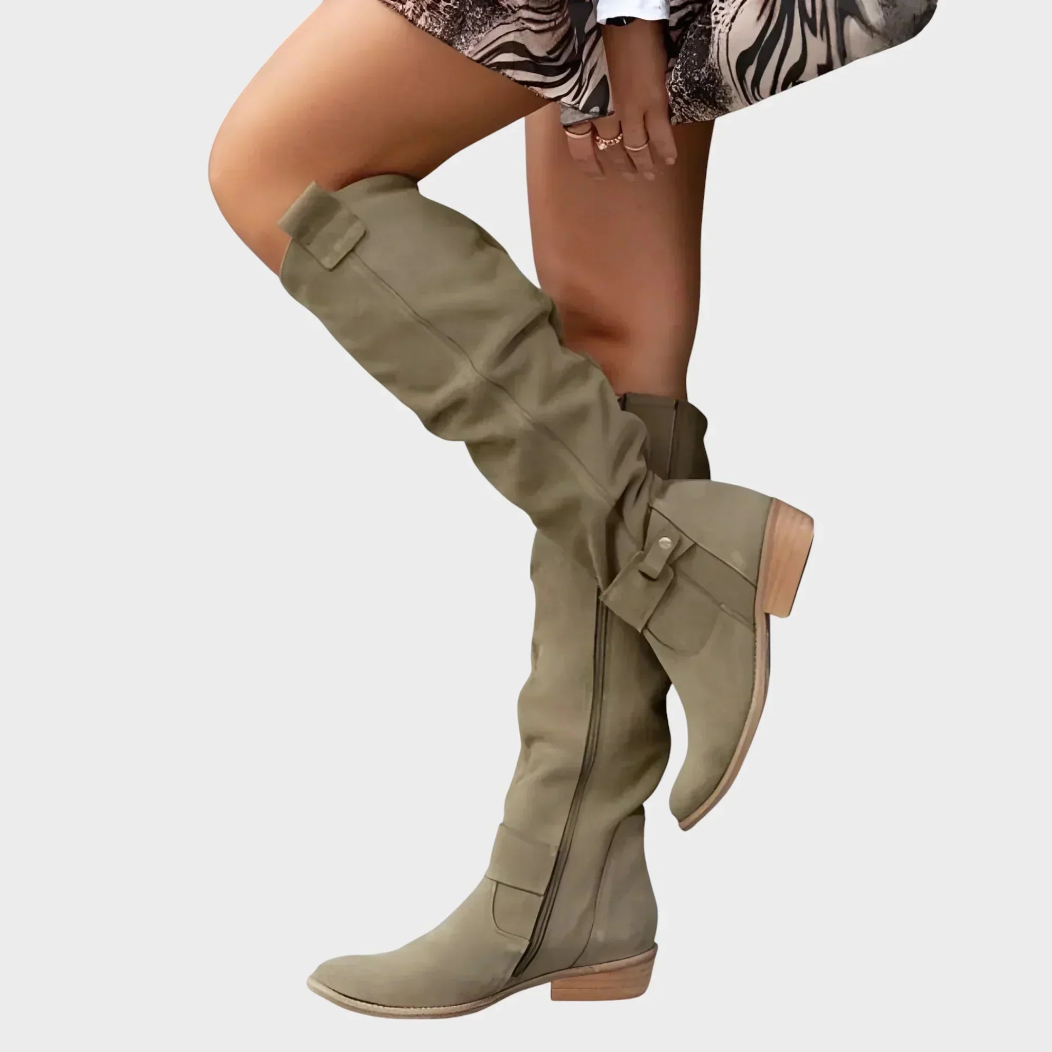 Tila | High Leather Calf Boots