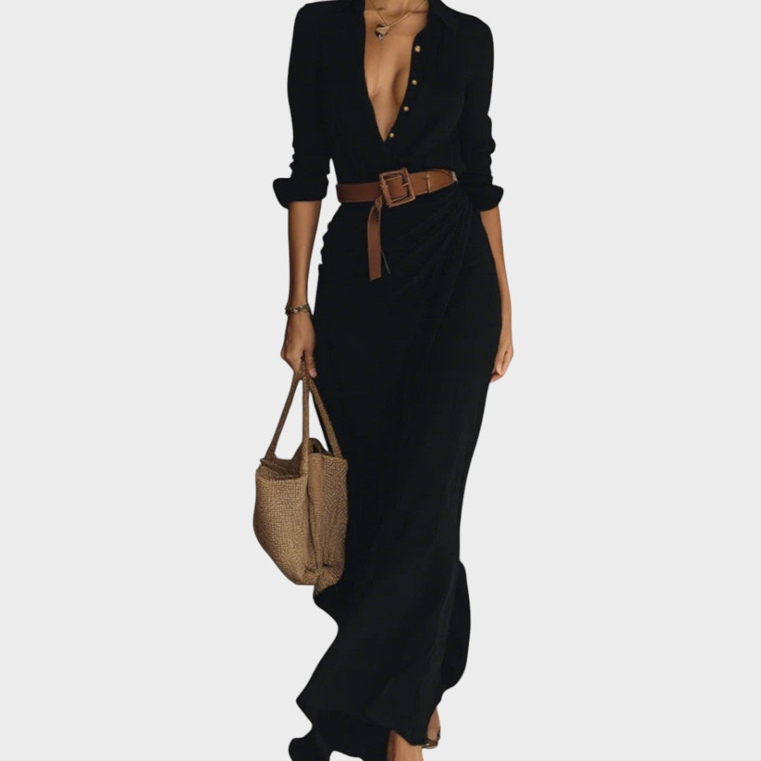 Julia | Long Maxi Dress with Long Sleeves