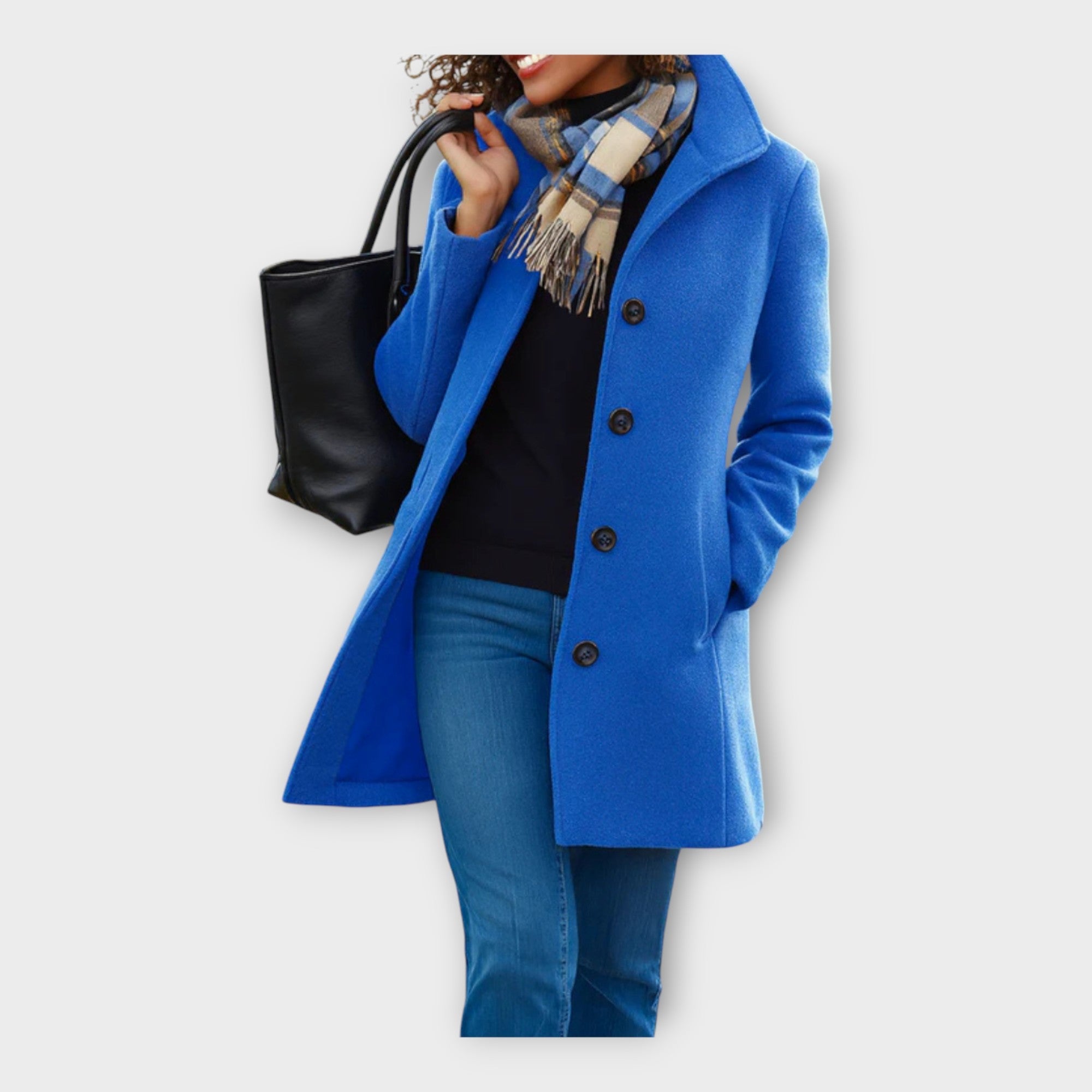 Tinna | Elegant wool coat with buttons
