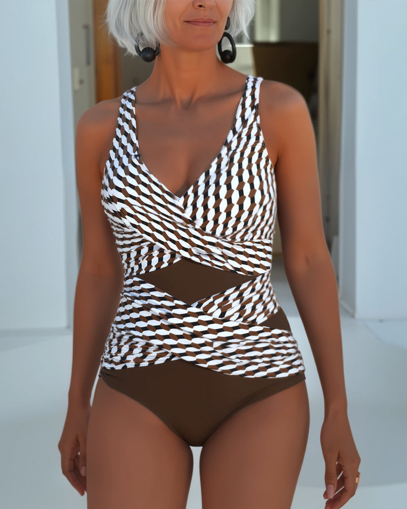 Ashley | Cross-Back Swimsuit for Casual Resort Wear