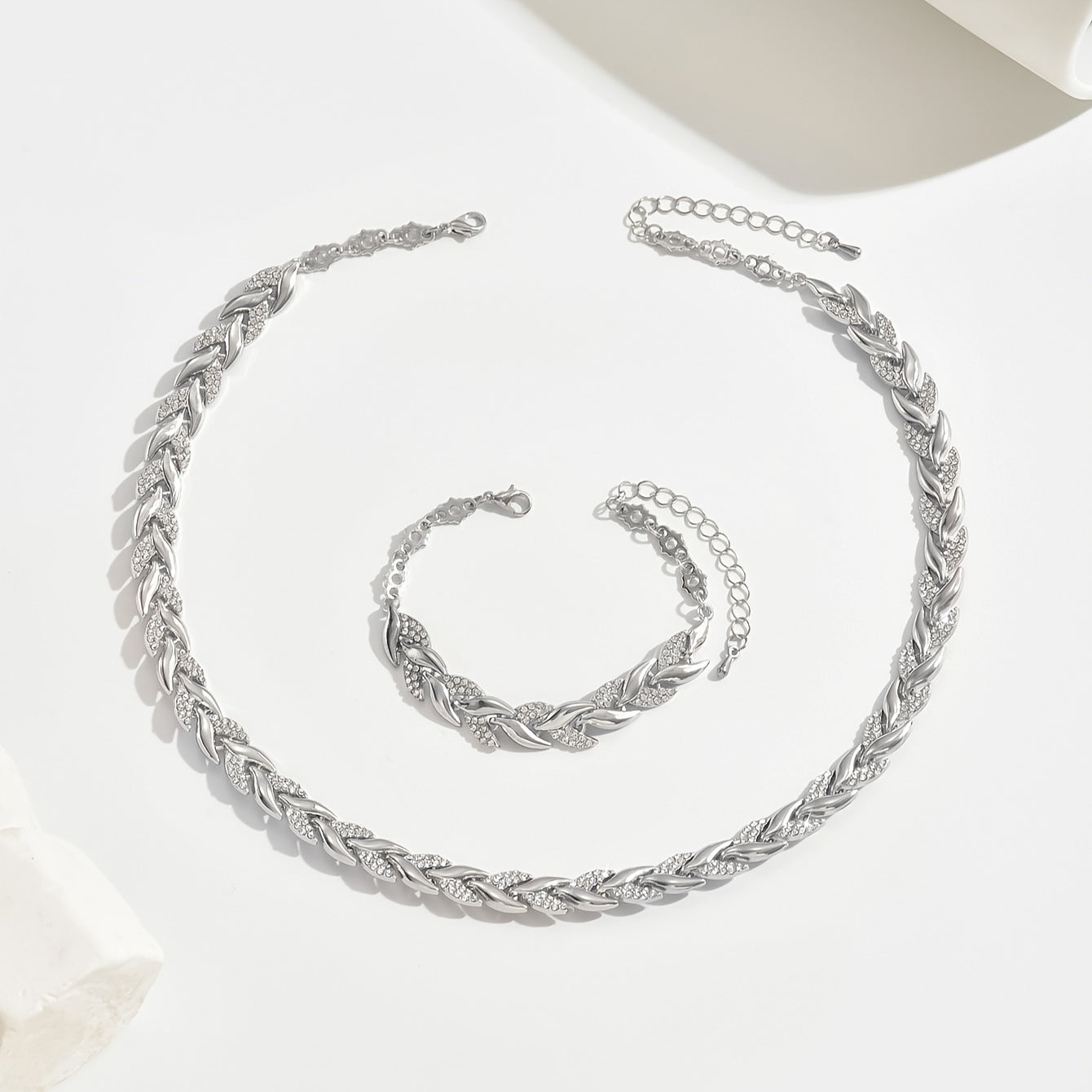 Fish Tail Crystal Set