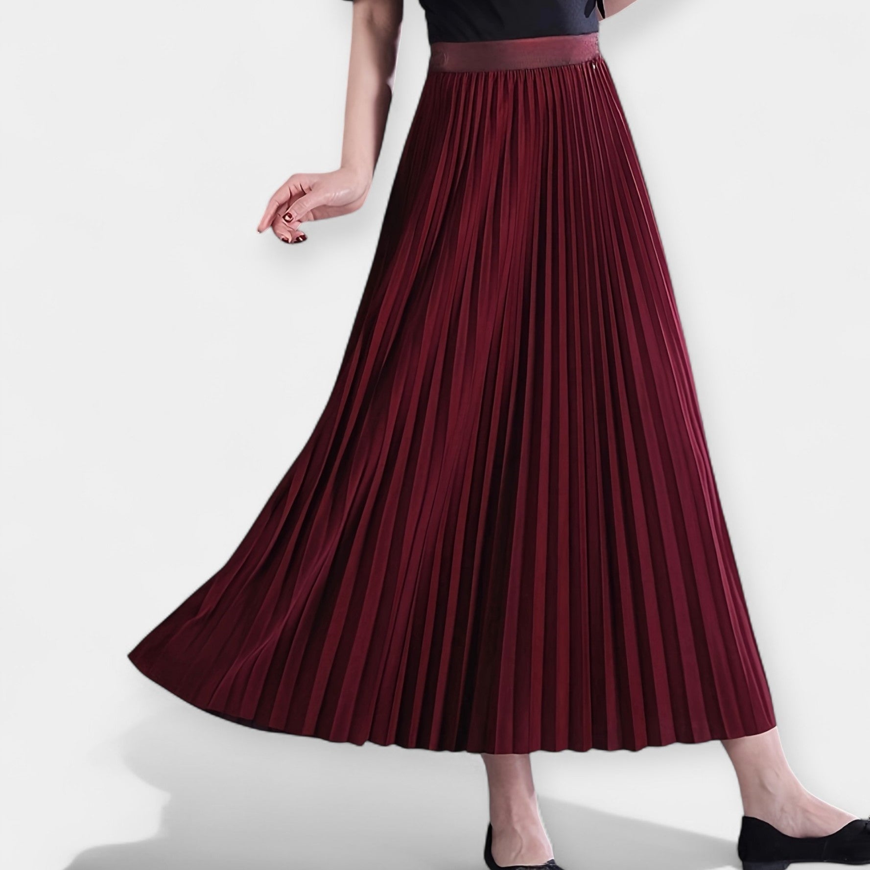 Yasmin | Pleated Midi Skirt