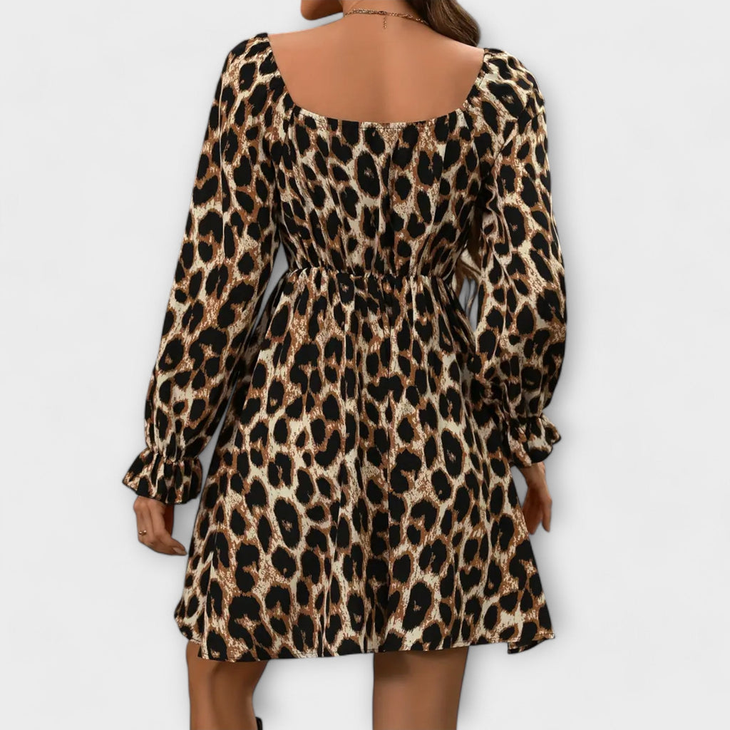 Catarina | Short leopard print dress