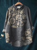 Vivienne | Women's Vintage Floral Pattern Everyday Shirt