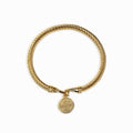 Gold bracelet with coin