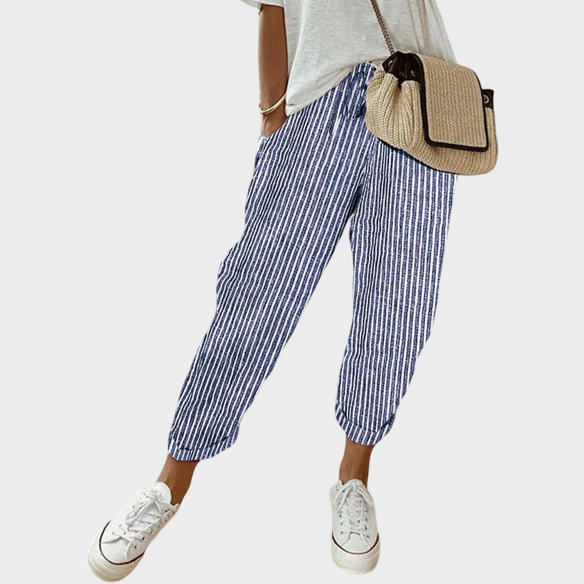 Helga | Stylish Casual Linen Trousers