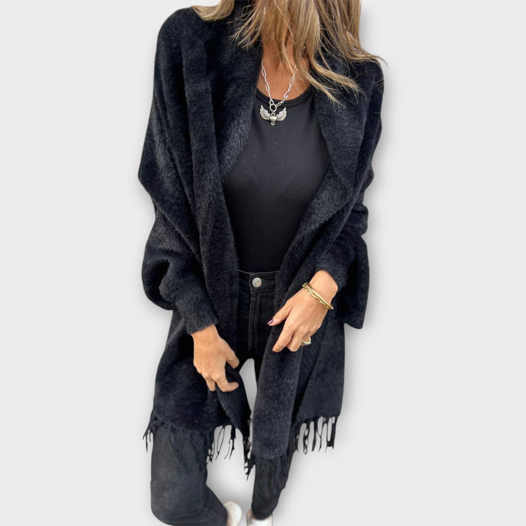 Maris | Tailored Fringed Wrap