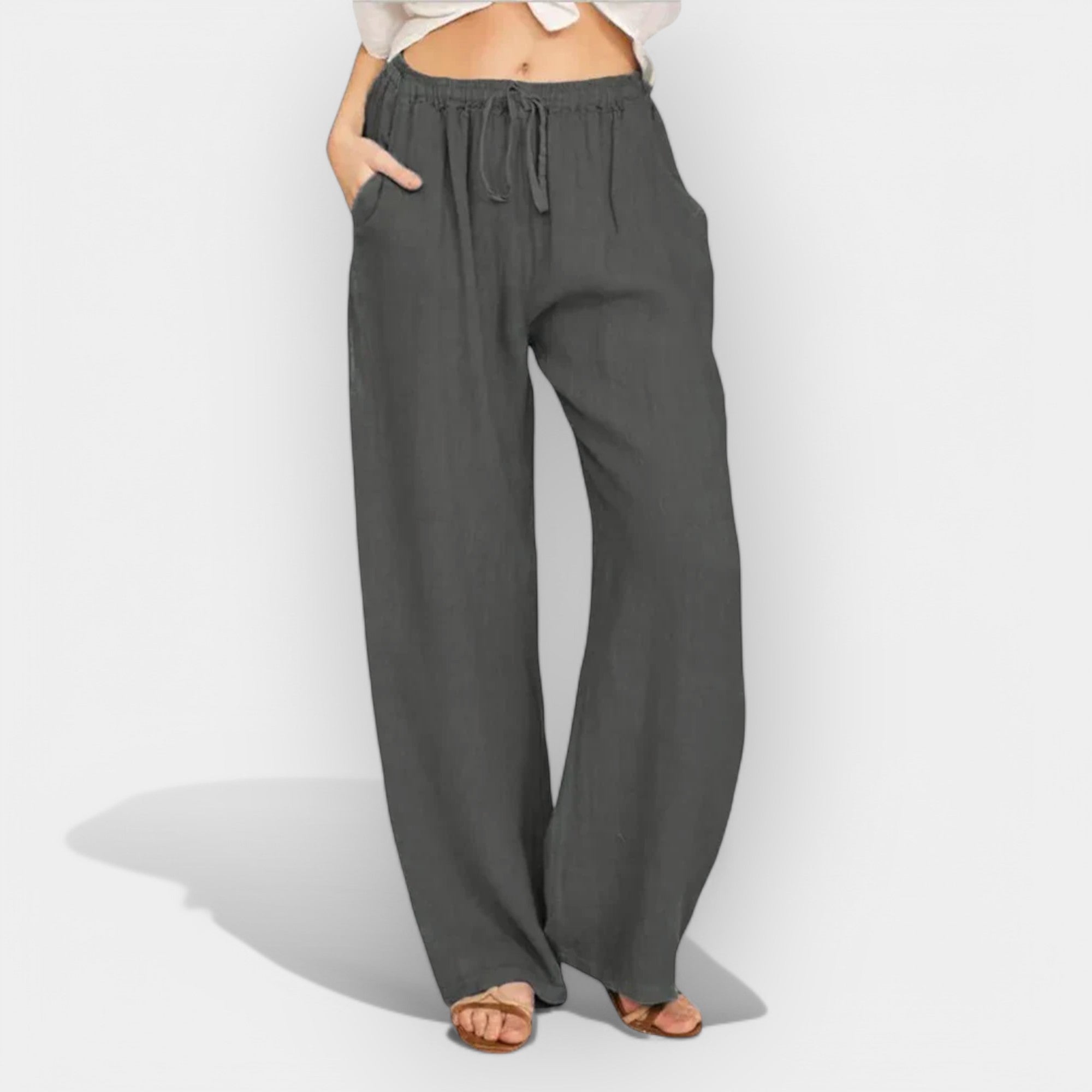 Ivana | Airy Linen Summer Trousers