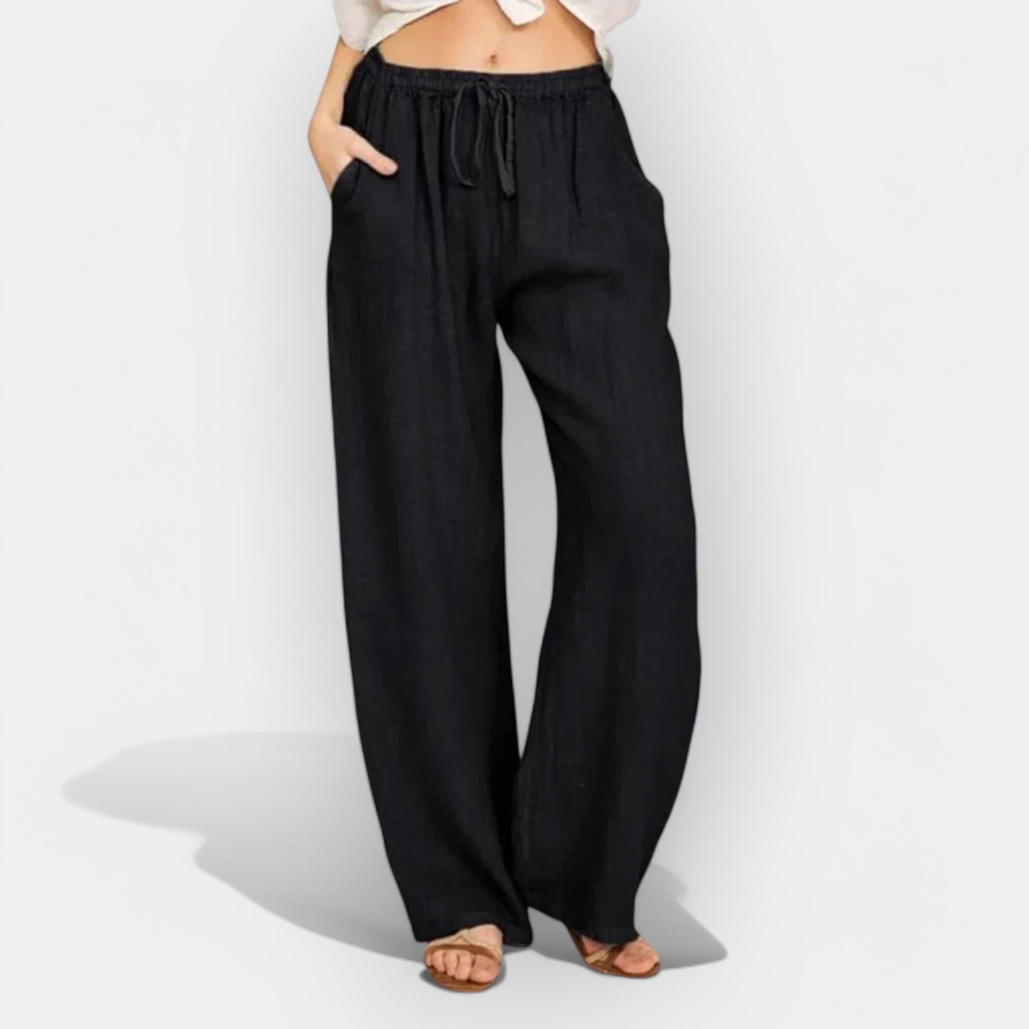 Ivana | Airy Linen Summer Trousers