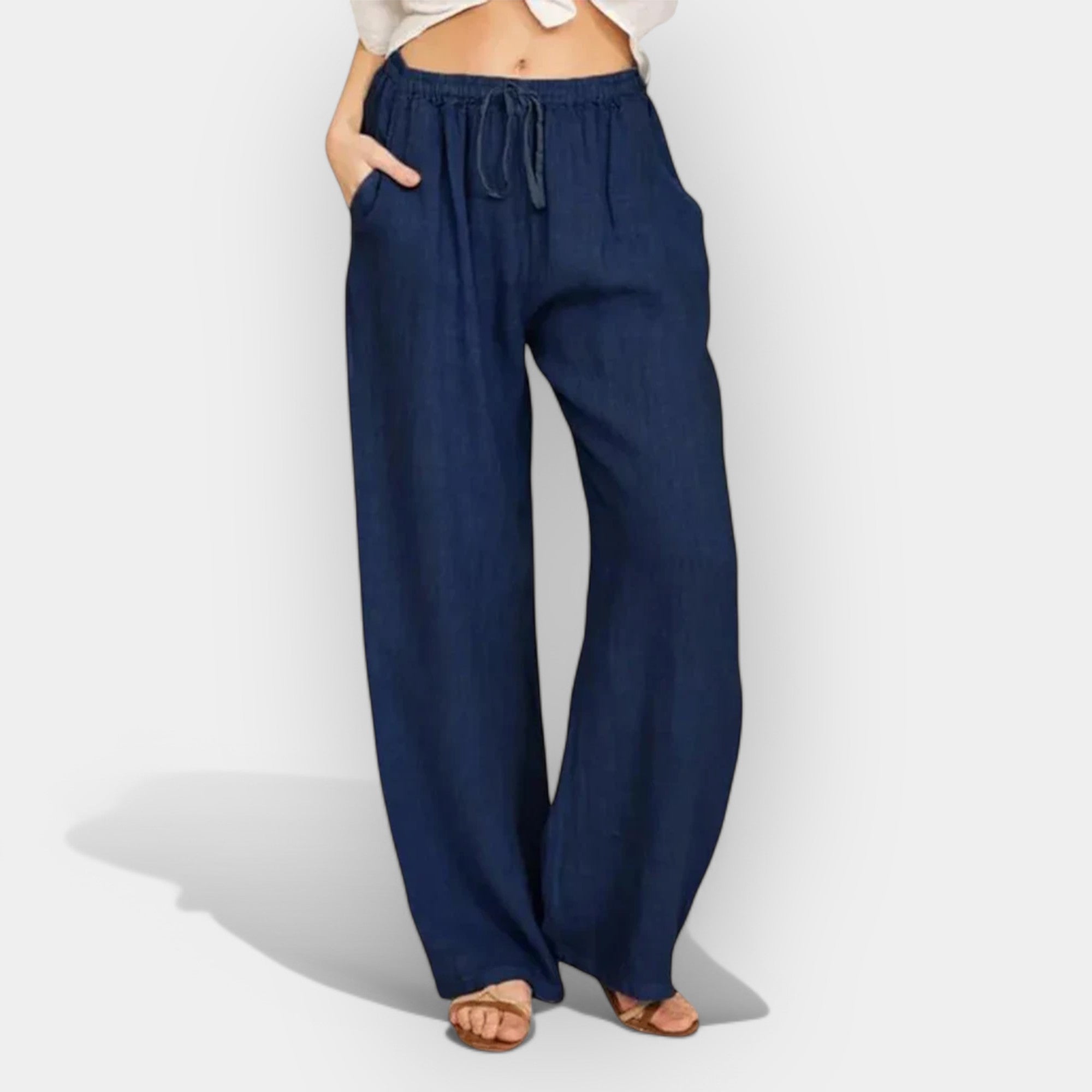 Ivana | Airy Linen Summer Trousers