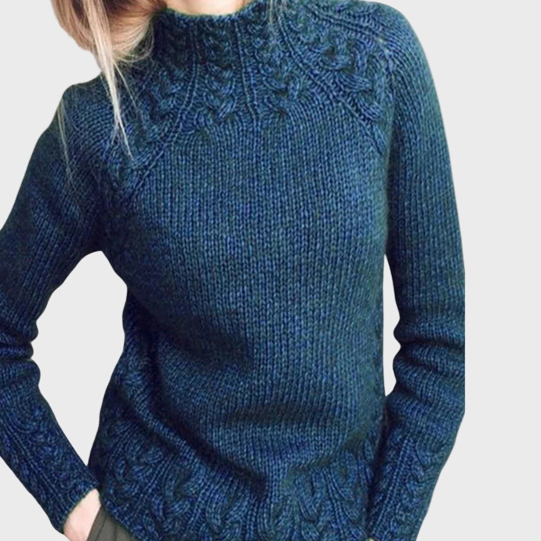 Reeli | Elegant Knitted High Neck Jumper