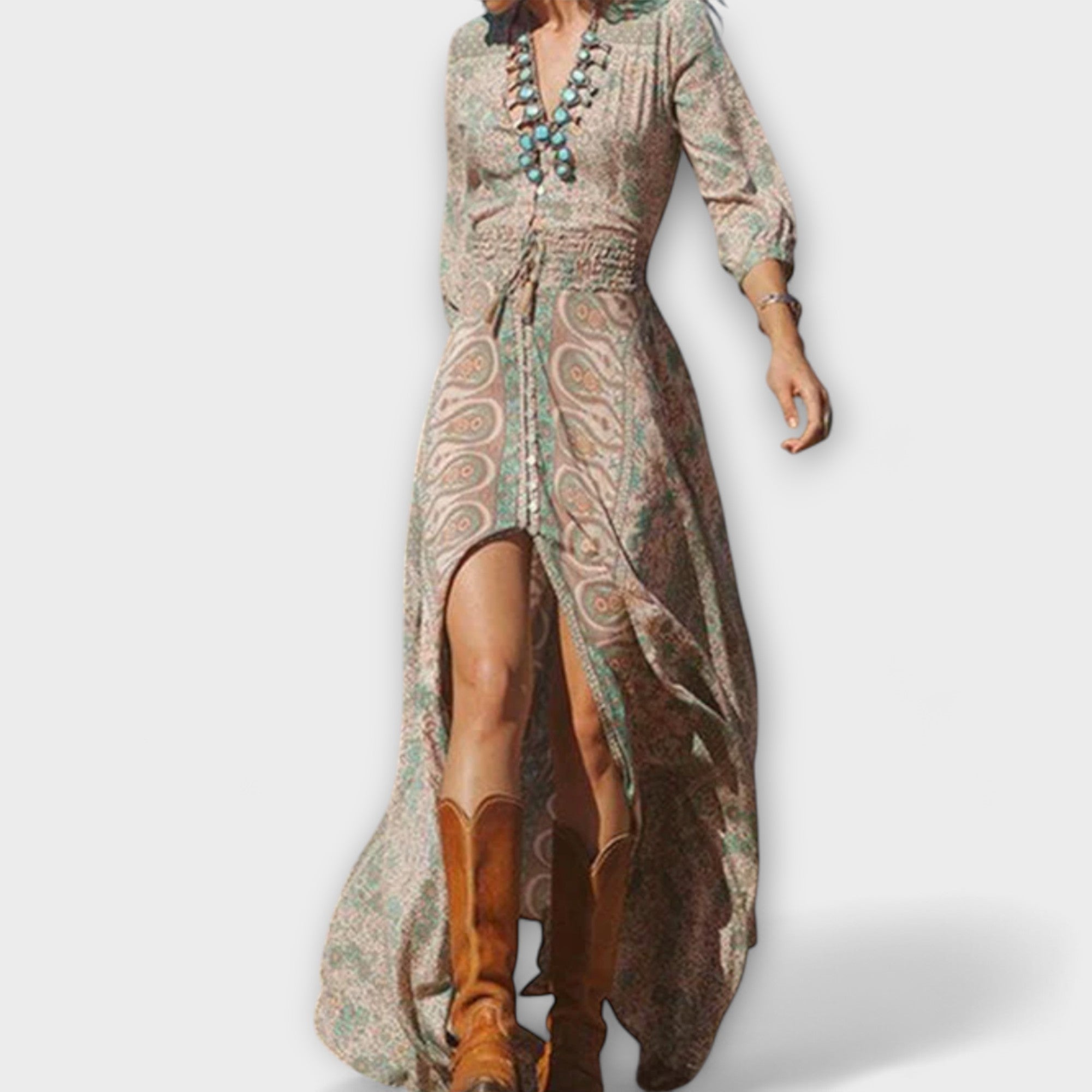 Yolanda | Bohemian Maxi Dress for Everyday Wear