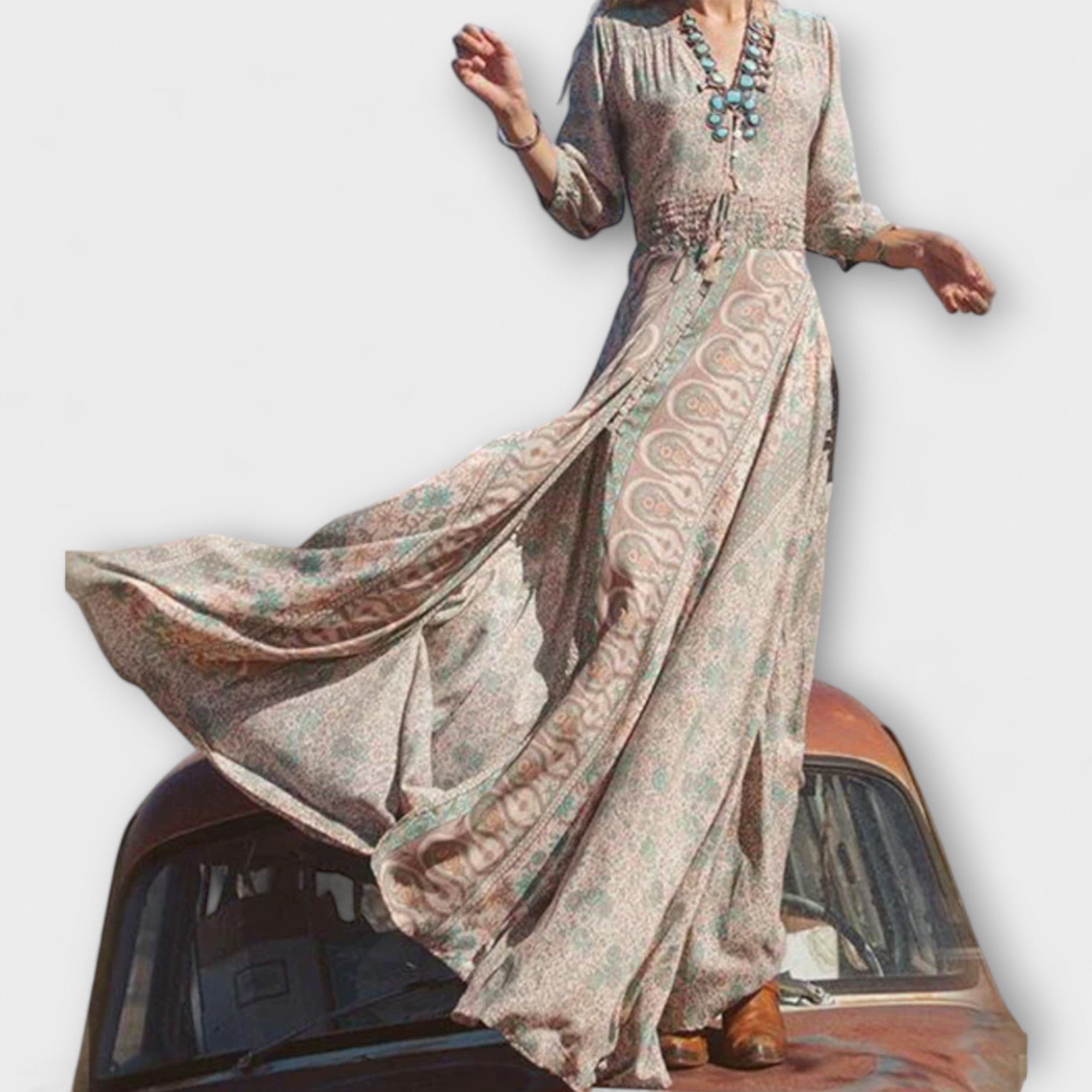 Yolanda | Bohemian Maxi Dress for Everyday Wear