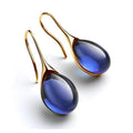 Chic drop earrings with crystals