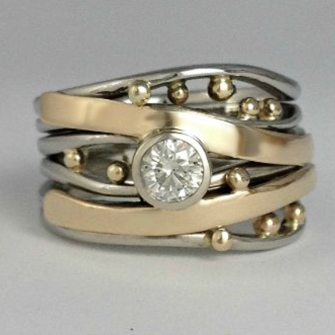 Gold-Plated Inlay Ring™ – Vintage Shine