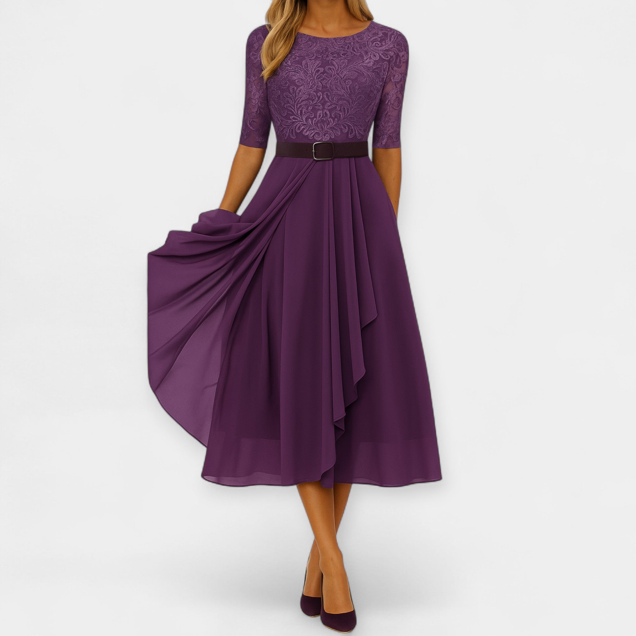Elena | Elegant Midi Dress