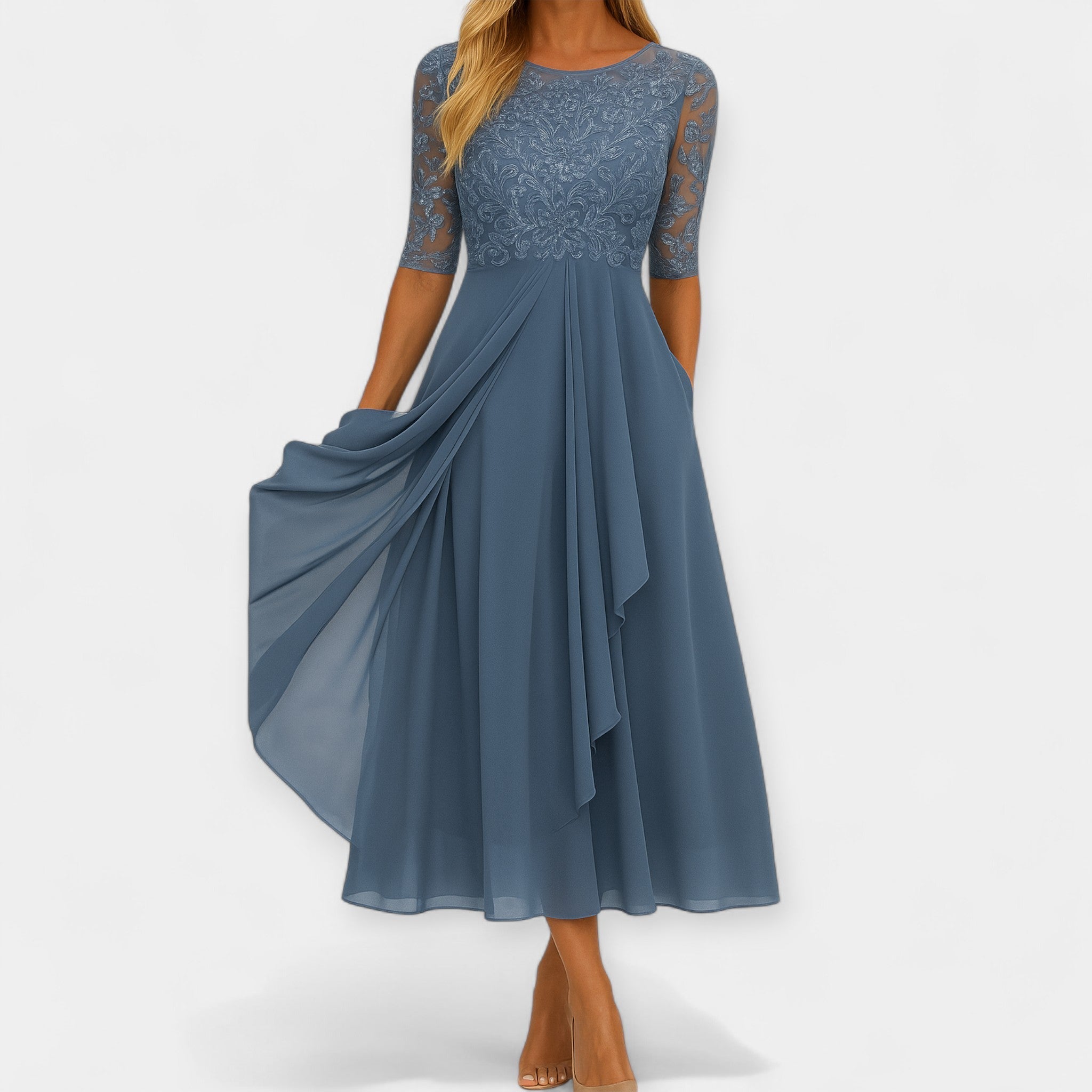 Elena | Elegant Midi Dress