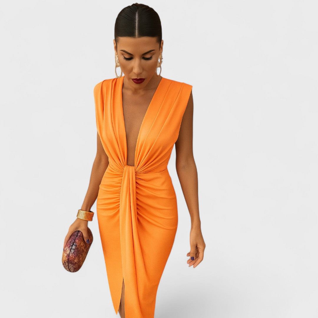 Julia | Open Neckline Dress