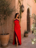 Long Halter Dress with Split