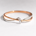 Vintage Braided Ring in Gold and Silver