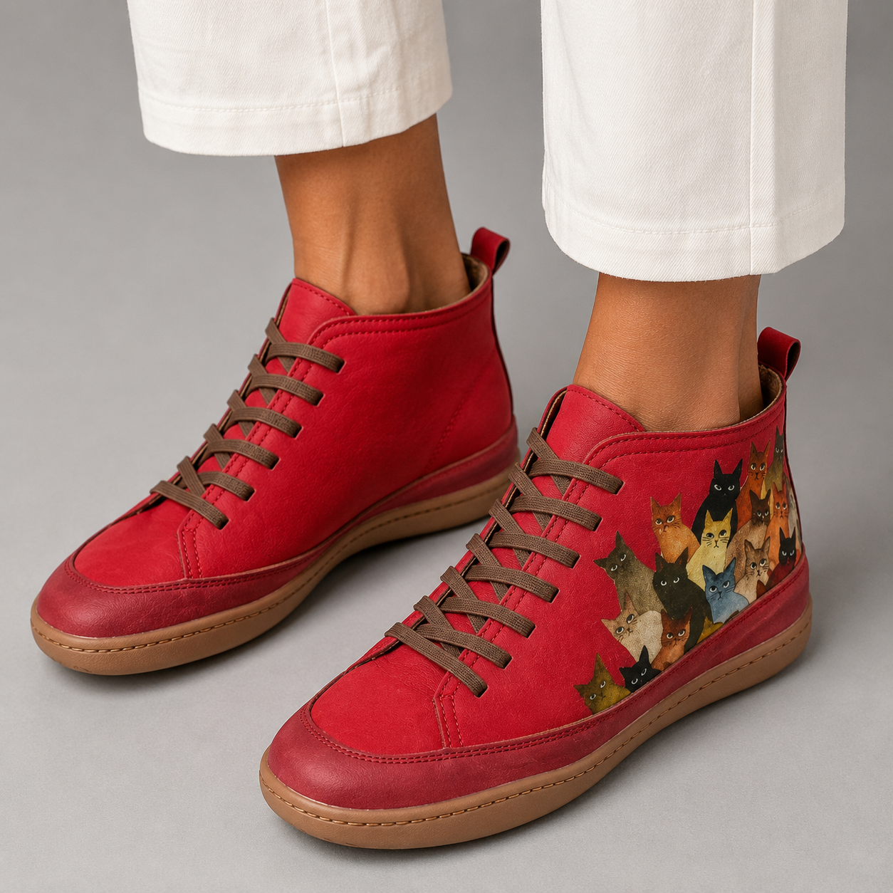 Anna | Stivaletti Casual con Stampa Artistica