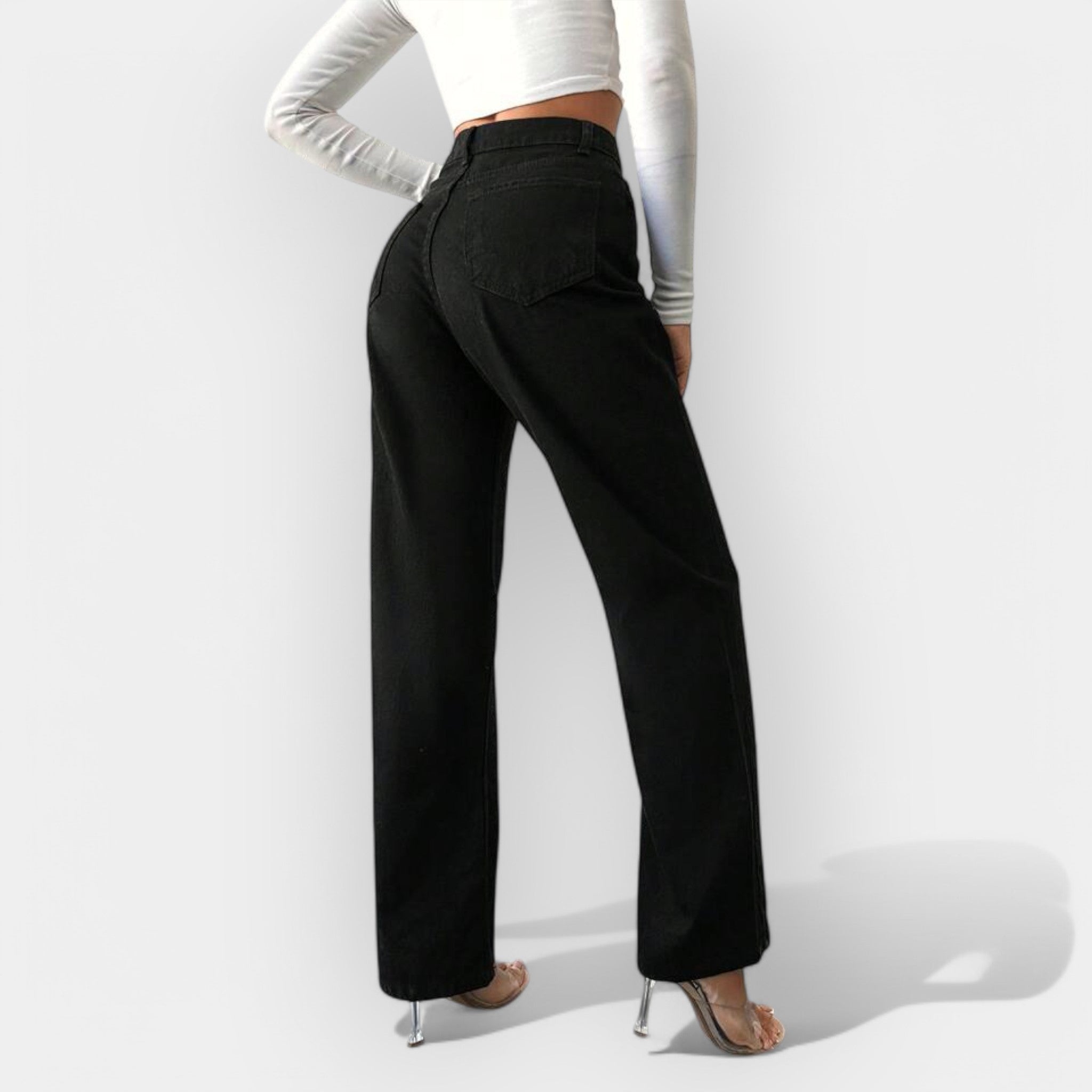 Celine | High-Waisted Trousers with Wide Legs