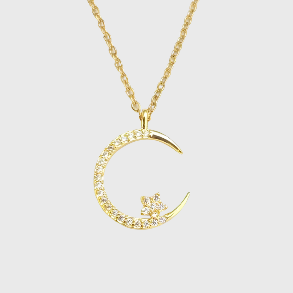 Vera | Elegant Necklace with Moon Motif