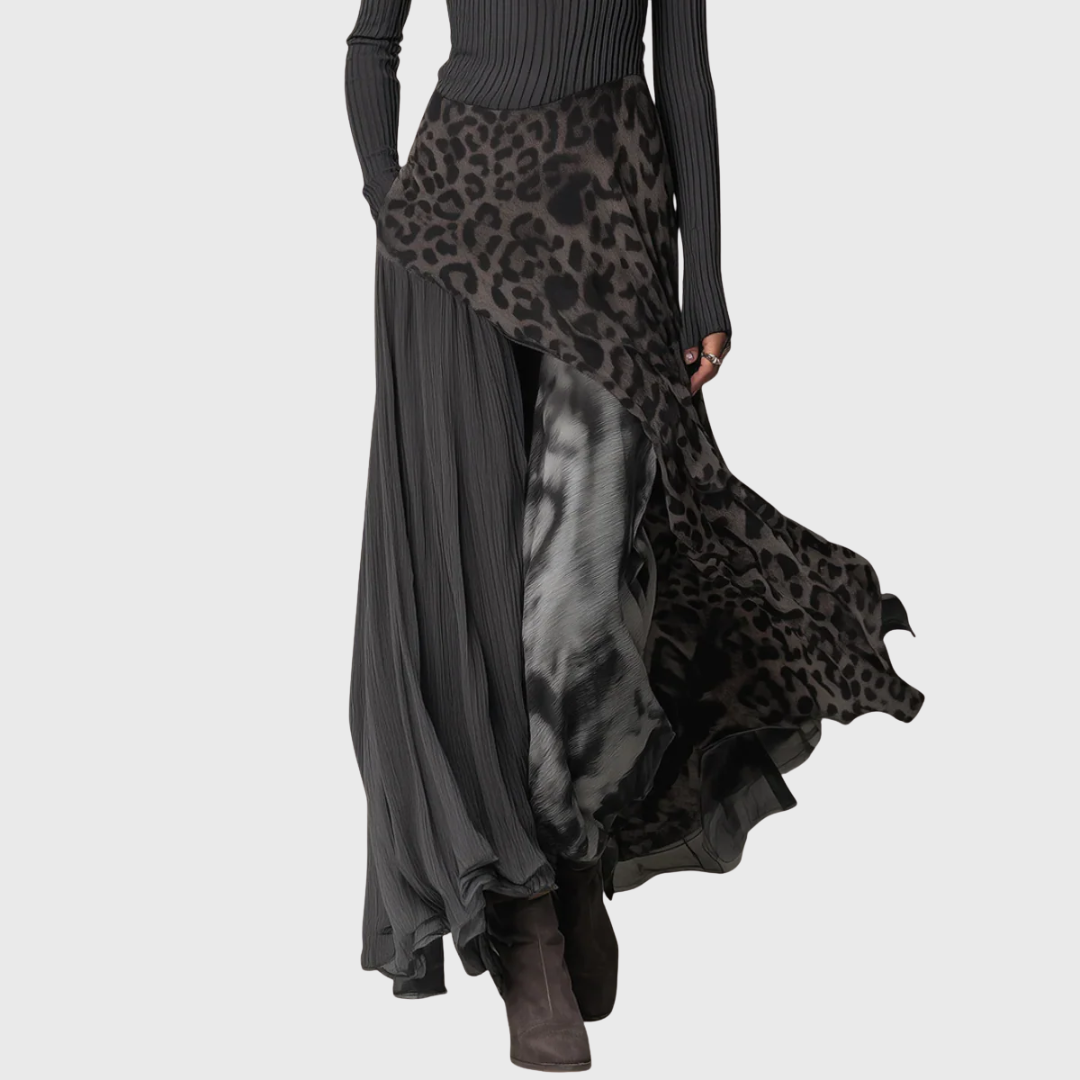 Sofia | Long Leopard Print Dress