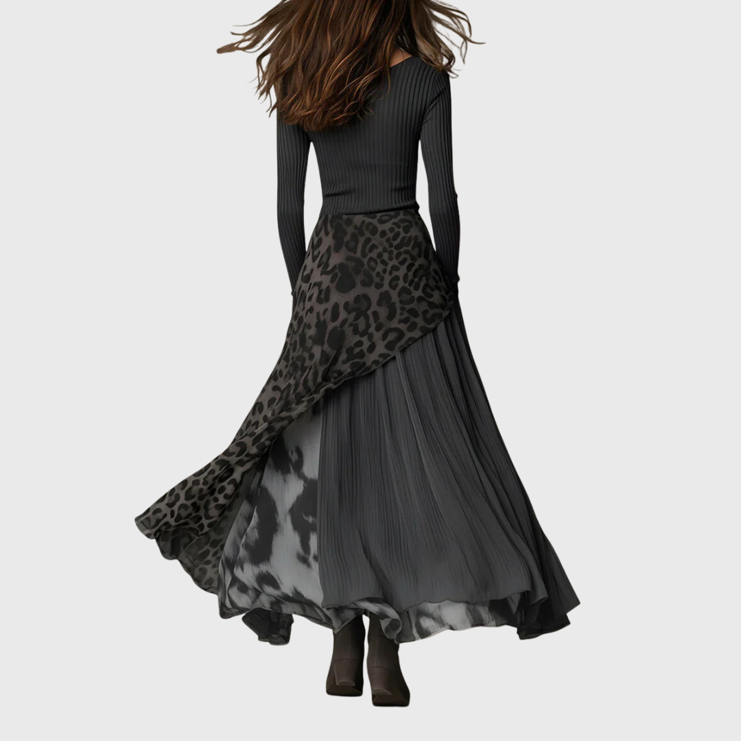 Sofia | Long Leopard Print Dress