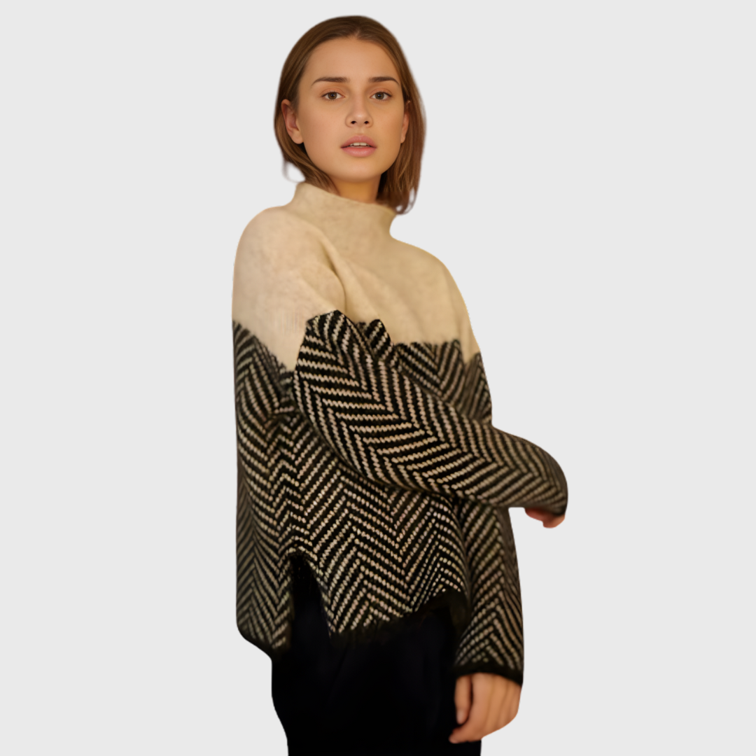 Norah | Cotton High Neck Jumper