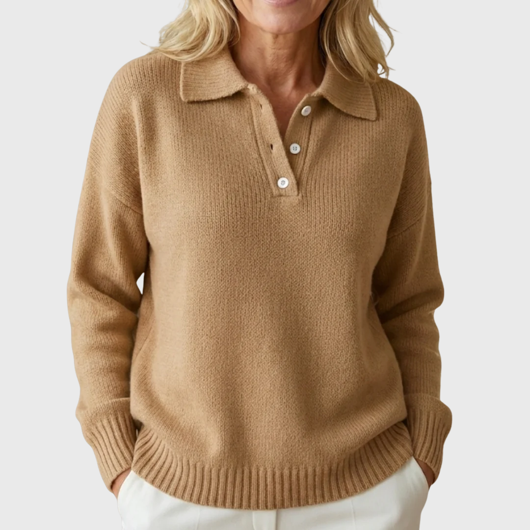 Olivia | Soft Knitted Sweater with Collar