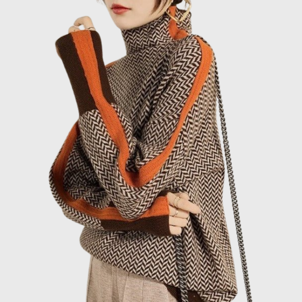 Helena | Sweater with Contrast Stripes