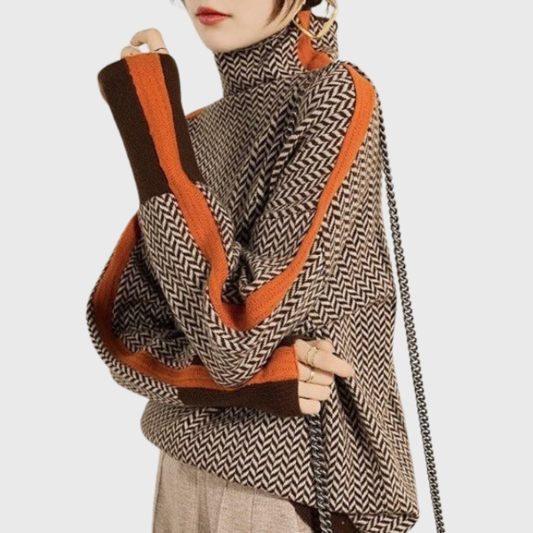 Helena | Sweater with Contrast Stripes