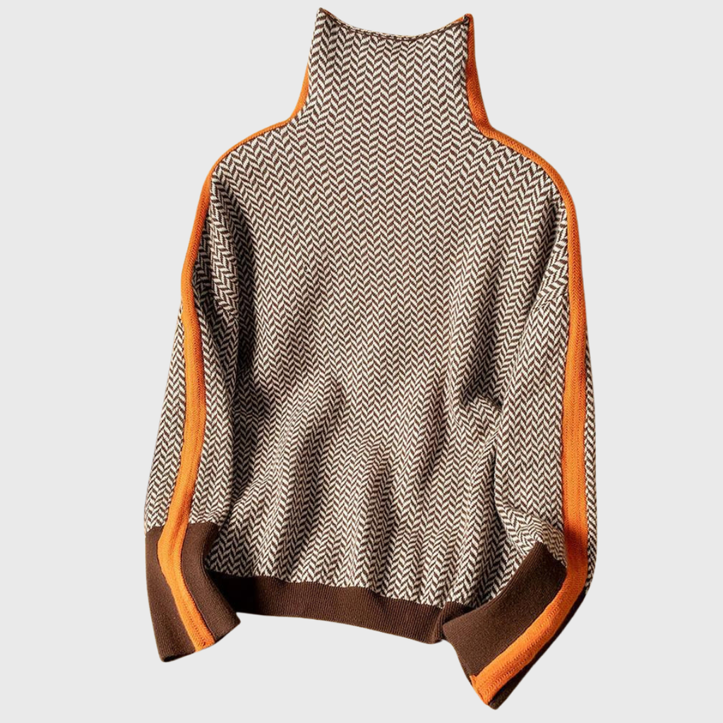 Helena | Sweater with Contrast Stripes