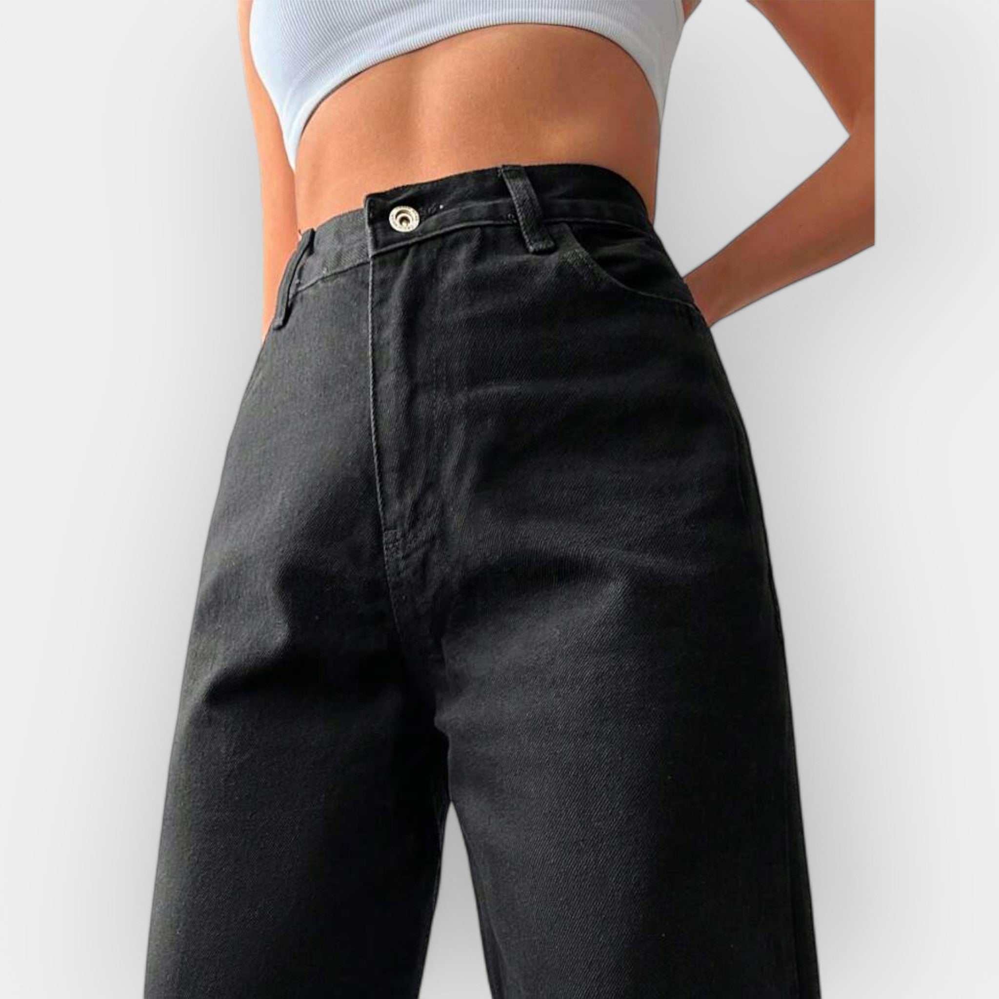 Celine | High-Waisted Trousers with Wide Legs