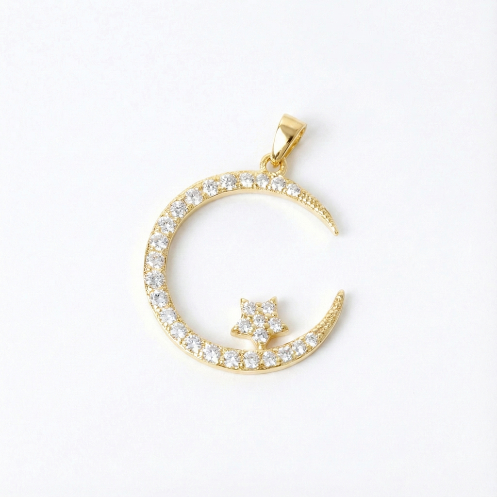 Vera | Elegant Necklace with Moon Motif