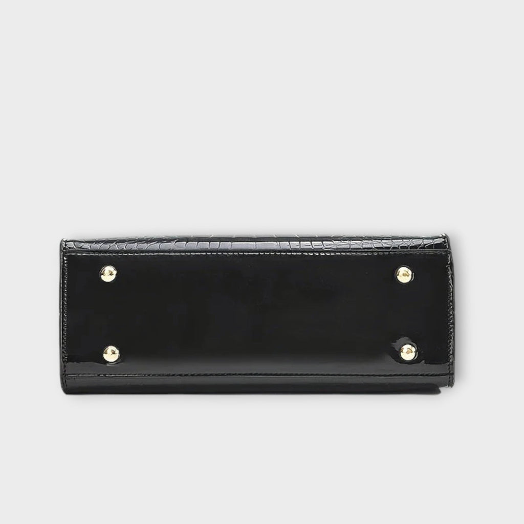 Sunniva | Glossy Croco Handbag