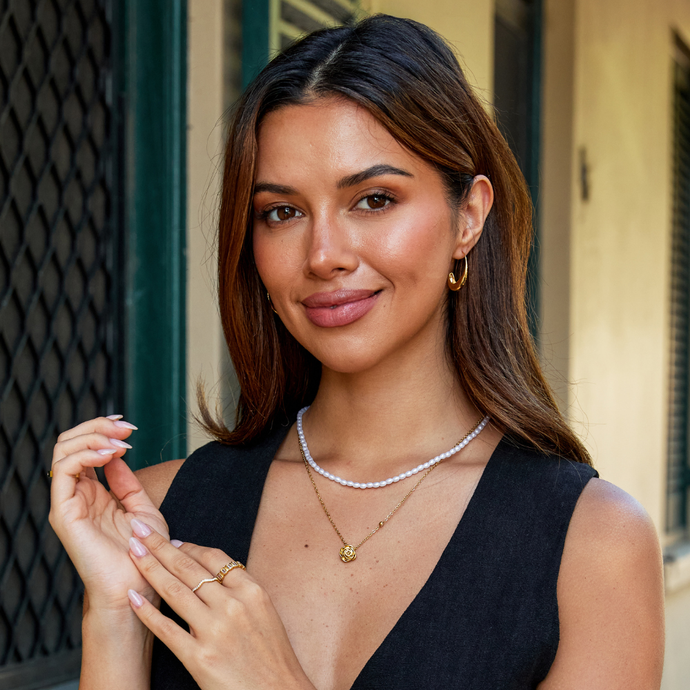 Necklace with Rose Gold Pendant