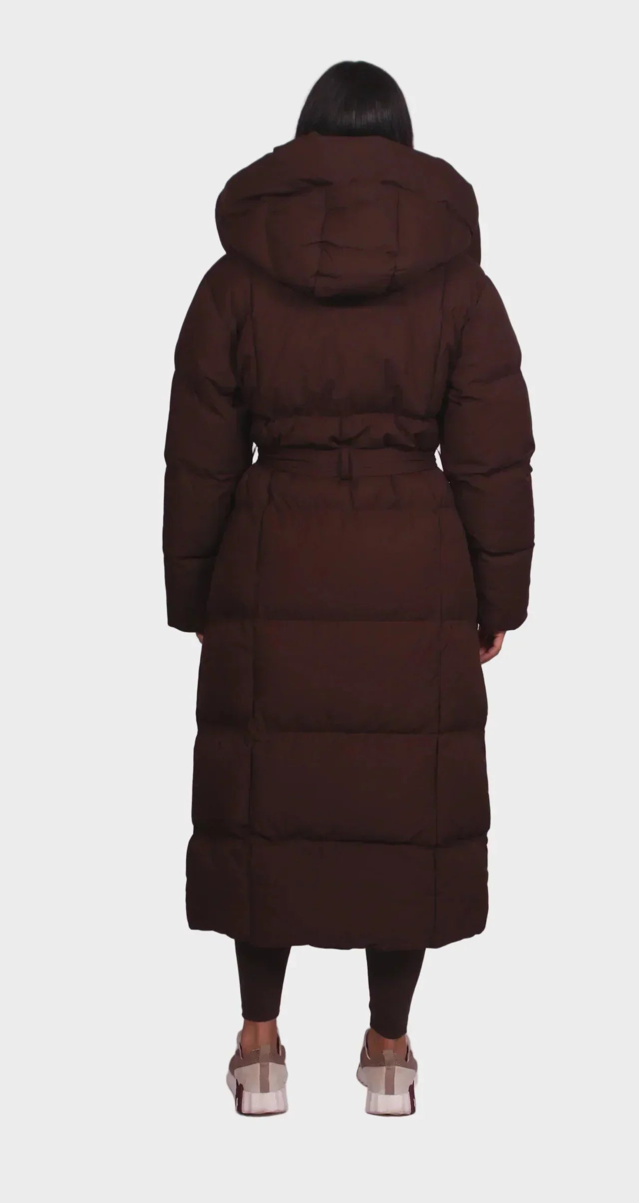 Evelin | Long Belted Puffer Jacket