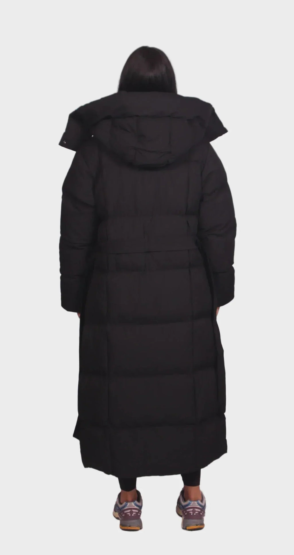 Evelin | Long Belted Puffer Jacket