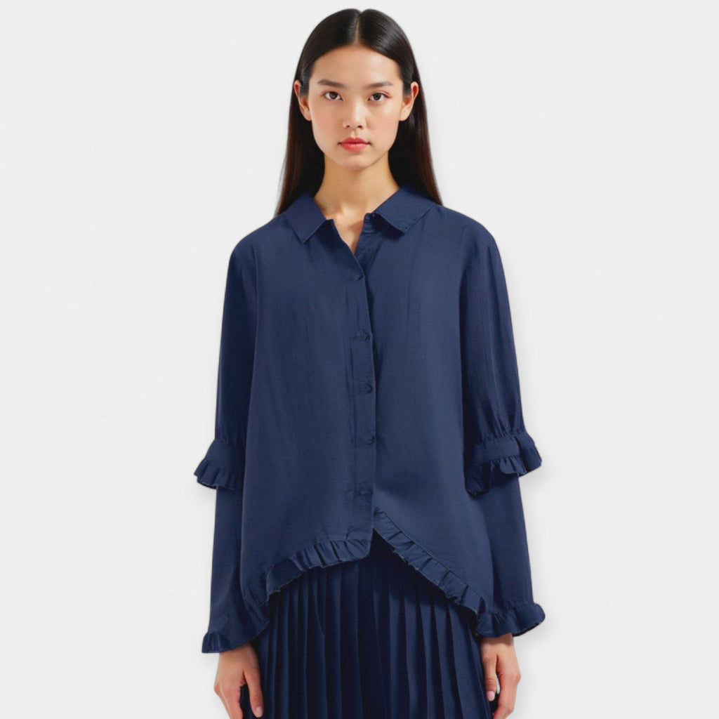 Julieta | Elegant Cotton and Linen Shirt