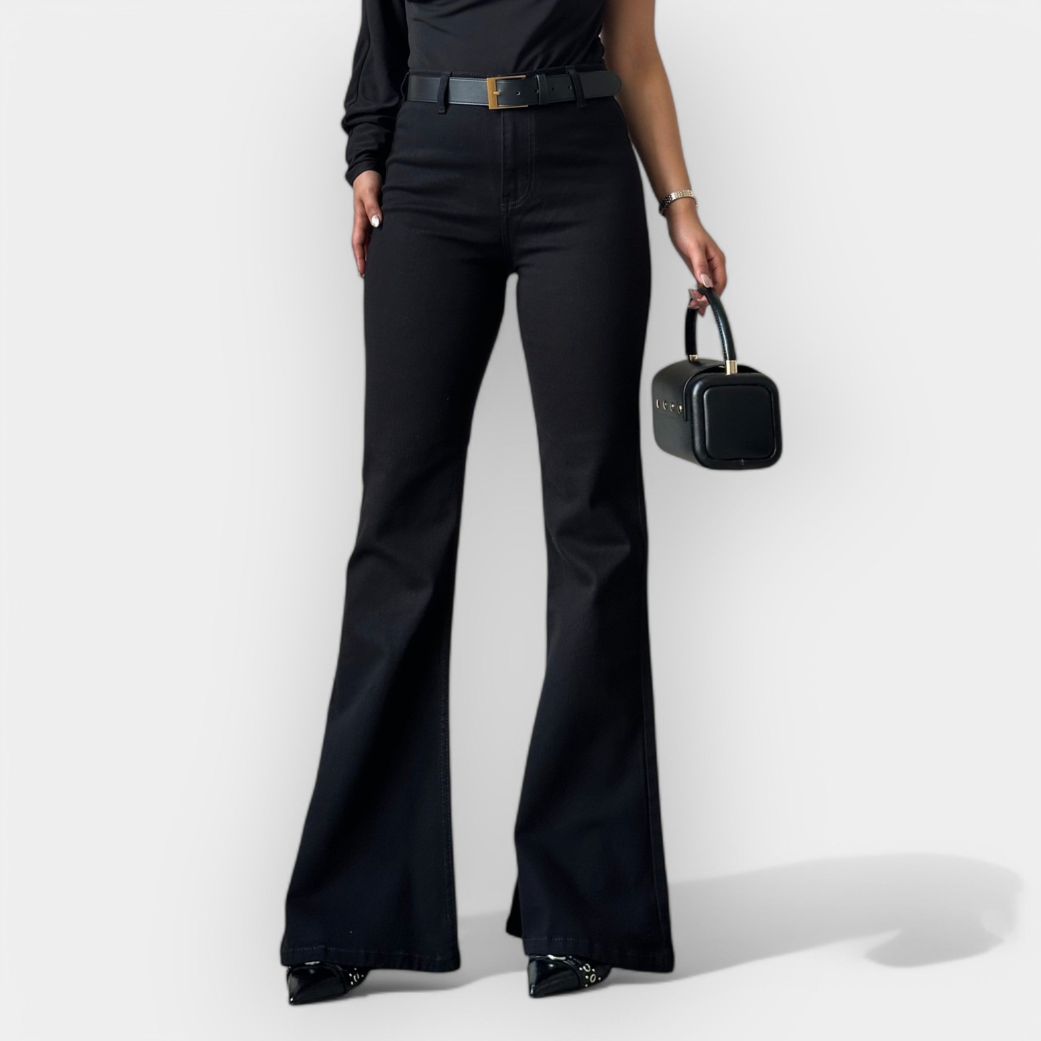 Alessia | High-Waisted Flared Trousers