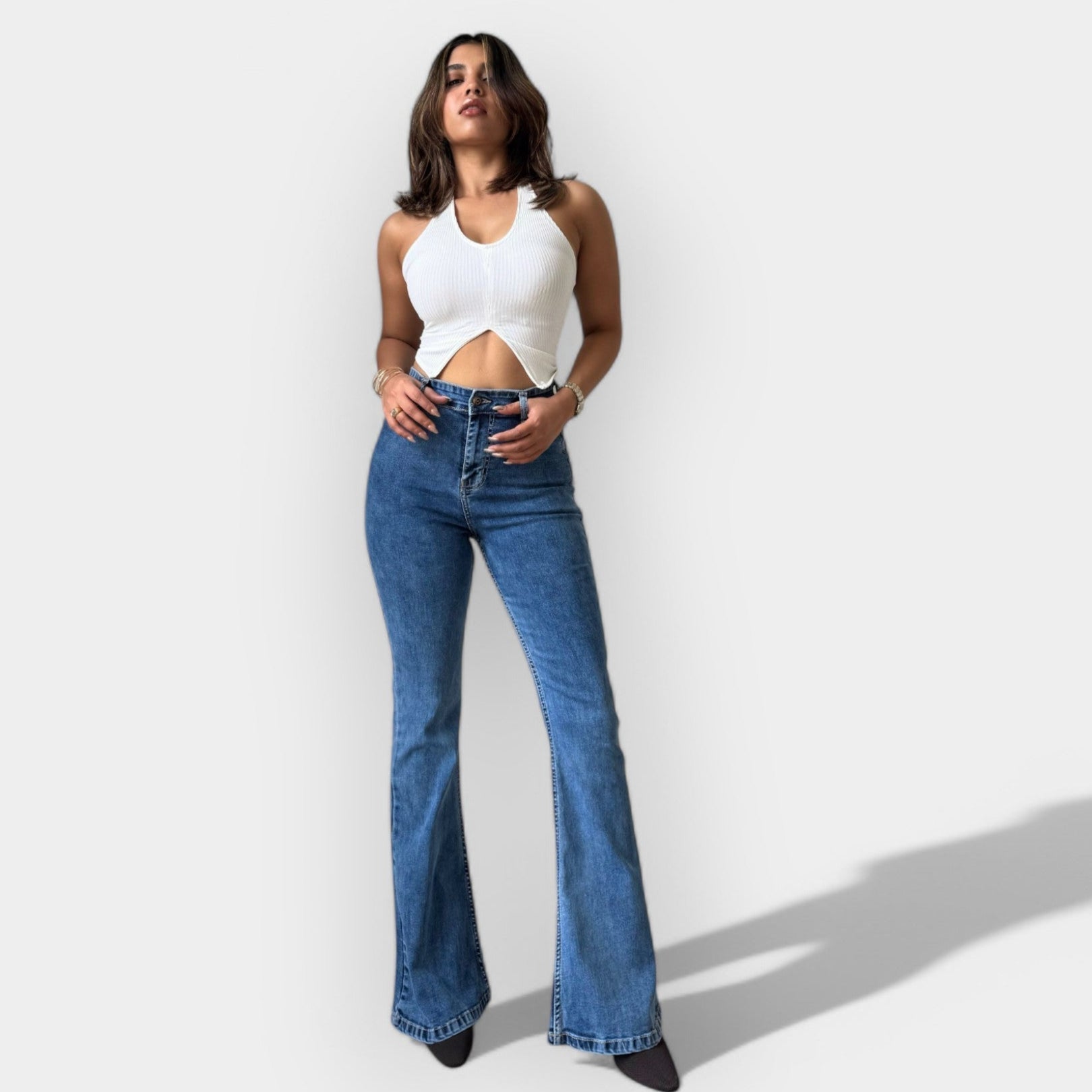 Alessia | High-Waisted Flared Trousers