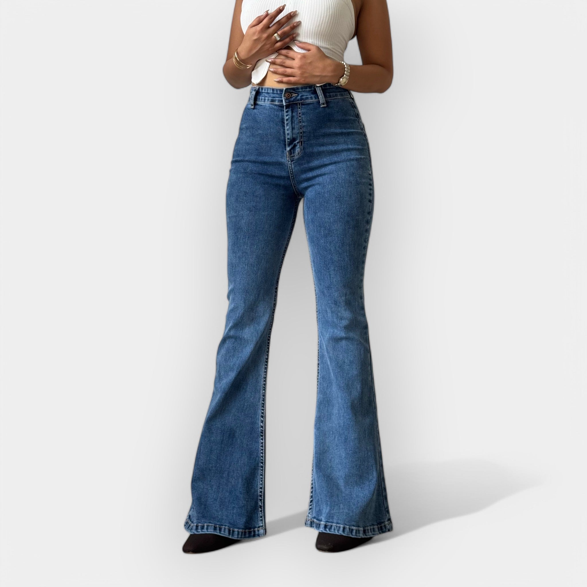 Alessia | High-Waisted Flared Trousers
